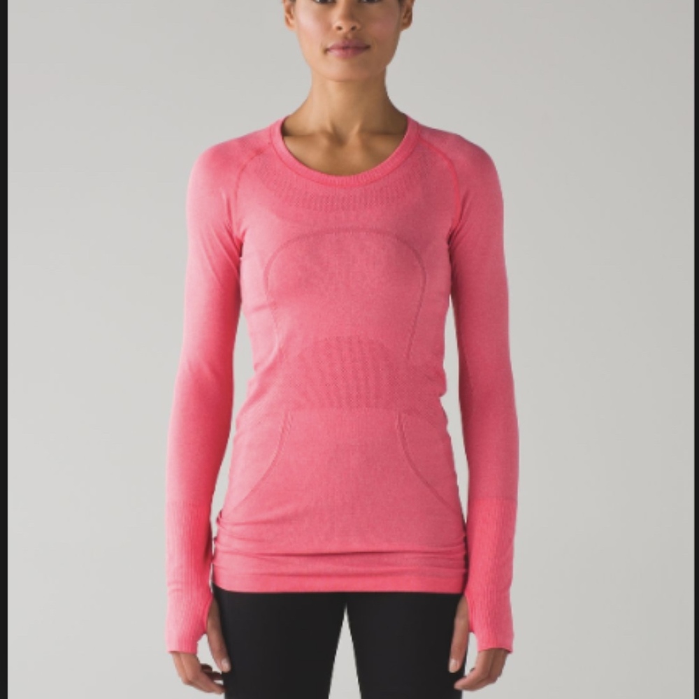 Pink Lululemon Long Sleeve Top